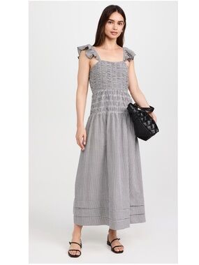 Saylor Adalene Gingham Midi Dress